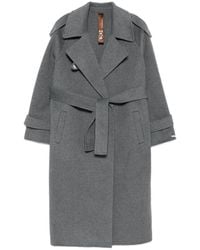 GLOX - Belted Long-Sleeve Coat - Lyst