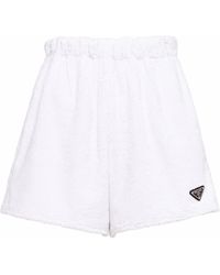 Prada Terry Cloth Shorts - White