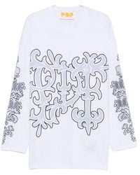 PDF - Graphic-Print Long-Sleeve T-Shirt - Lyst
