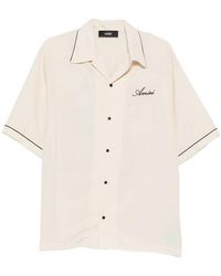 Amiri - Graphic-Patch Camp-Collar Shirt - Lyst