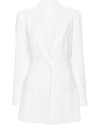 Norma Kamali - Exposed-seams Single-breasted Blazer - Lyst