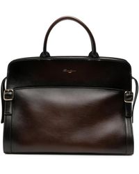 Santoni - Burnished Leather Tote Bag - Lyst