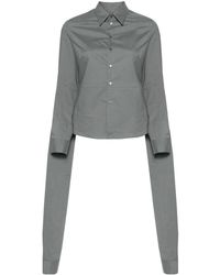 MM6 by Maison Martin Margiela - Double-Sleeves Cotton Shirt - Lyst