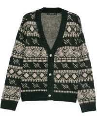 Daily Paper - Patterned-Intarsia Cardigan - Lyst