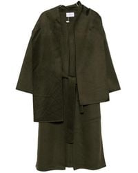 The Dynamis Studio - Scarf-Detail Belted Coat - Lyst