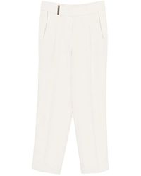 Peserico - Neutrals Trousers - Lyst