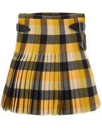 Vivienne Westwood - Pleated Buckle Mini Skirt - Lyst