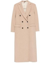 Eraldo - Double-Breasted Peaked-Lapel Coat - Lyst