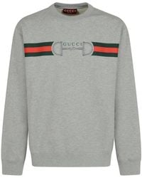Gucci - Cotton Sweatshirt With Print On The Front - Lyst