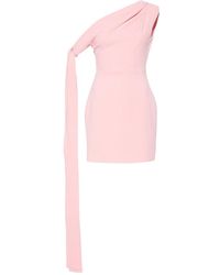 Solace London - Gardner One-Shoulder Draped Mini Dress - Lyst