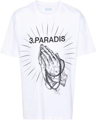 3.PARADIS - Praying Hands Cotton T-Shirt - Lyst