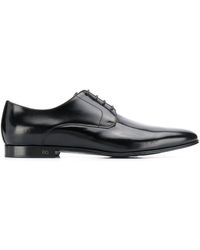 Dolce & Gabbana Pointed Toe Lace-up Shoes - Black