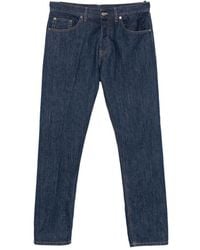 Dondup - Logo-Plaque Straight-Leg Jeans - Lyst