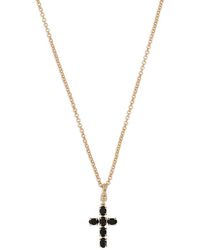 Dolce & Gabbana - Cross Charm Chain Necklace - Lyst
