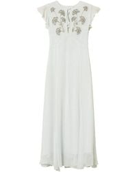 Twinset - Hand Embroidered Long Dress - Lyst