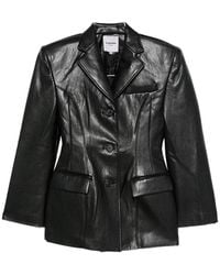 LA PISCINE - Structured-Shoulder Blazer - Lyst