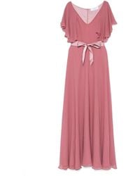 DE SANTIS - Ruffle-Detail Maxi Dress - Lyst
