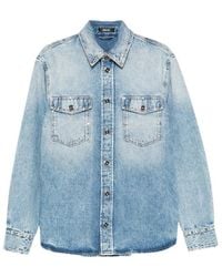 Versace - Studded-Pocket Shirt - Lyst