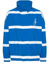 JW Anderson - Striped Logo-Print Jacket - Lyst