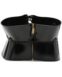 Elisabetta Franchi - Bustier-Style Leather Belt - Lyst