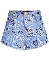 Etro - Shorts With Print - Lyst