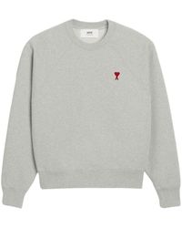 Ami Paris - Ami De Coeur Organic-Cotton Sweatshirt - Lyst