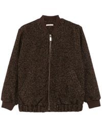 Sessun - Heavelyn Tweed-Effect Zip-Up Jacket - Lyst