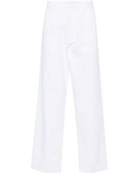 Prada - Mid-Rise Loose-Fit Trousers - Lyst