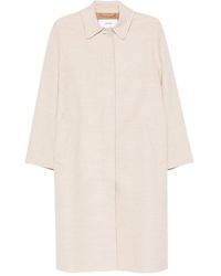 Lardini - Pierre Concealed-Front Coat - Lyst