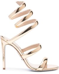 Rene Caovilla - Cleo 105Mm Leather Sandals - Lyst