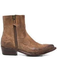 Eraldo - Embroidered Western-Style Boots - Lyst