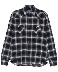 Barba Napoli - Check-Pattern Western-Style Shirt - Lyst