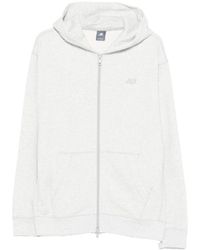 New Balance - Hooded Zip Hoodie - Lyst