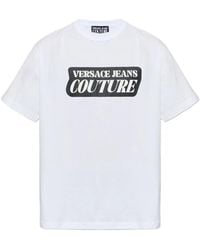 Versace Jeans Couture - Cotton Logo T-Shirt - Lyst