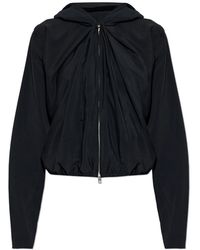 Alexander Wang - Draped Zip-Up Hoodie - Lyst