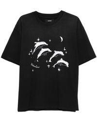 NAHMIAS - Dolphins-Print T-Shirt - Lyst