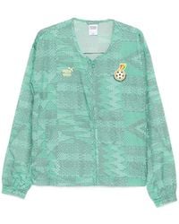 PUMA - Patterned Zip-Up Jacket - Lyst