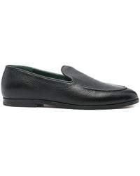 VINNY'S - Marcel Grained-Leather Loafers - Lyst