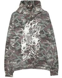 THUG CLUB - Skull-Print Camouflage Hoodie - Lyst