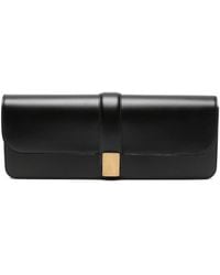 KHAITE - Blake Leather Flap-Top Clutch Bag - Lyst