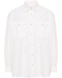 Emporio Armani - Chest-Pockets Cotton Shirt - Lyst
