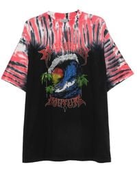 Balenciaga - Tie-Dye Graphic-Print T-Shirt - Lyst