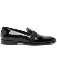 Versace - Medusa Patent-leather Loafers - Lyst