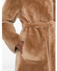 Suprema - X Eraldo Belted Shearling Coat - Lyst