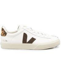 Veja - Campo Animal-Print Logo-Patch Sneakers - Lyst
