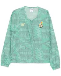 PUMA - Patterned Zip-Up Jacket - Lyst