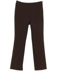 Peserico - Seam-Detail Side-Slit Trousers - Lyst