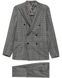 Tagliatore - Check-Pattern Double-Breasted Suit - Lyst