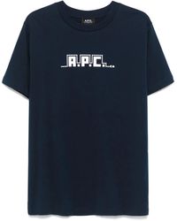 A.P.C. - Snake-Print T-Shirt - Lyst