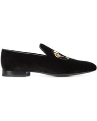 white versace loafers